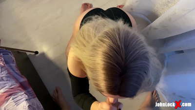 റെഡ്ഹെഡ് സക്കിംഗ് ഡിക്ക് ആൻഡ് ഫക്കിംഗ് അപ്പ്, ഗെറ്റിംഗ് കം ഓൺ ഹെർ അസ്